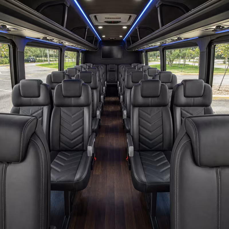 15-35 Passenger Minibus Interior