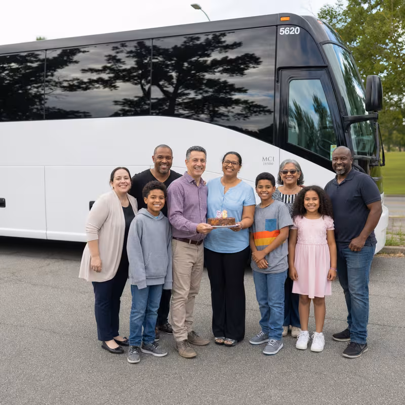 Passengers loading luggage while boarding an Pasadena group shuttle