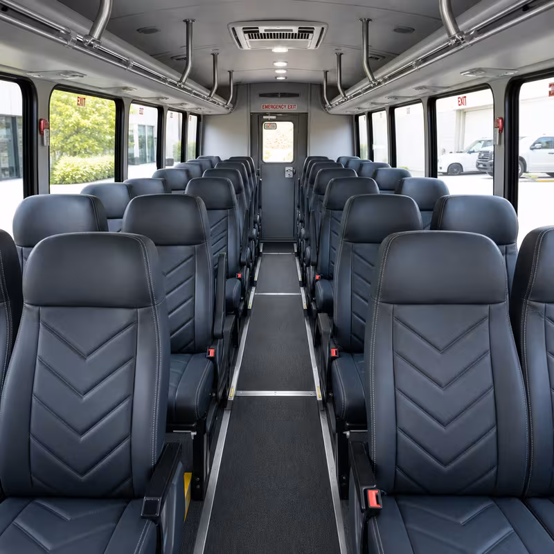 15-35 Passenger Minibus Interior