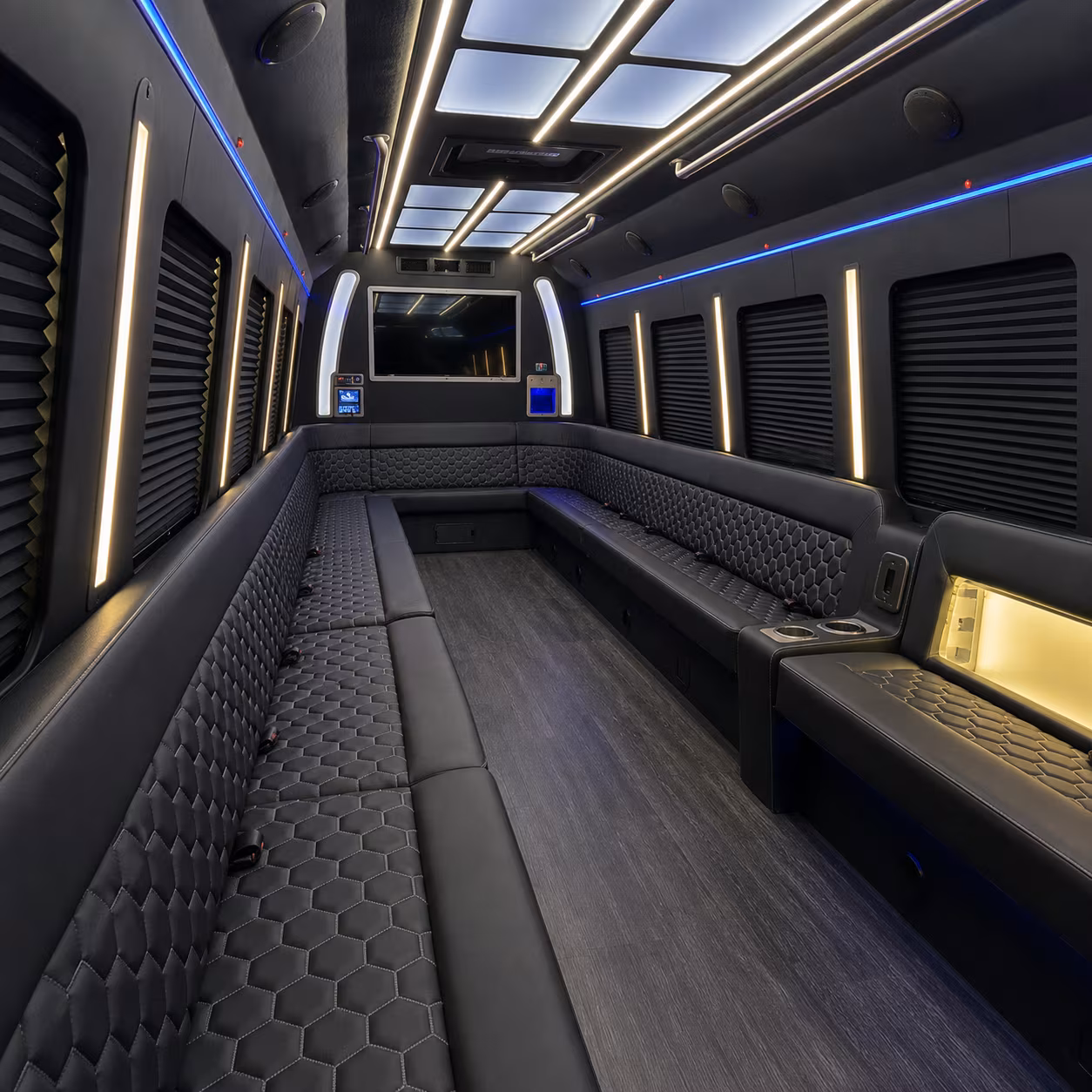 Pasadena Bachelor & Bachelorette Transportation party bus exterior