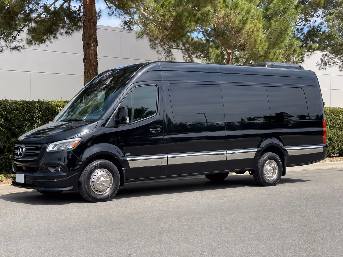 Pasadena Corporate Transportation party bus exterior