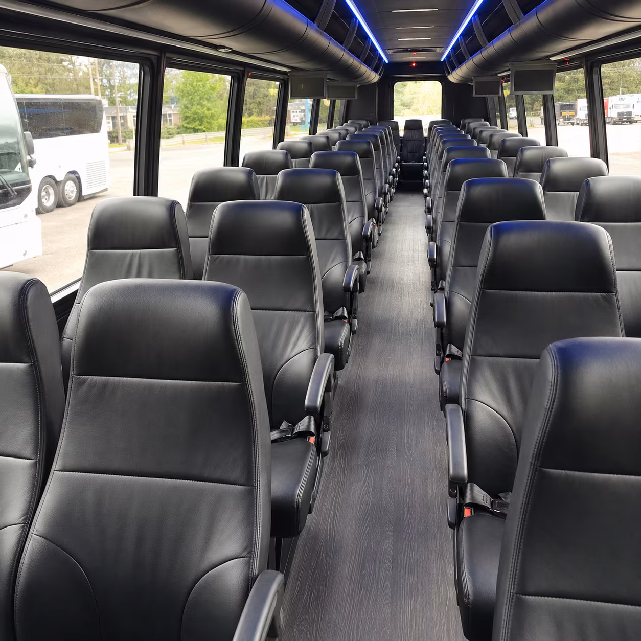 Pasadena Corporate Transportation party bus exterior