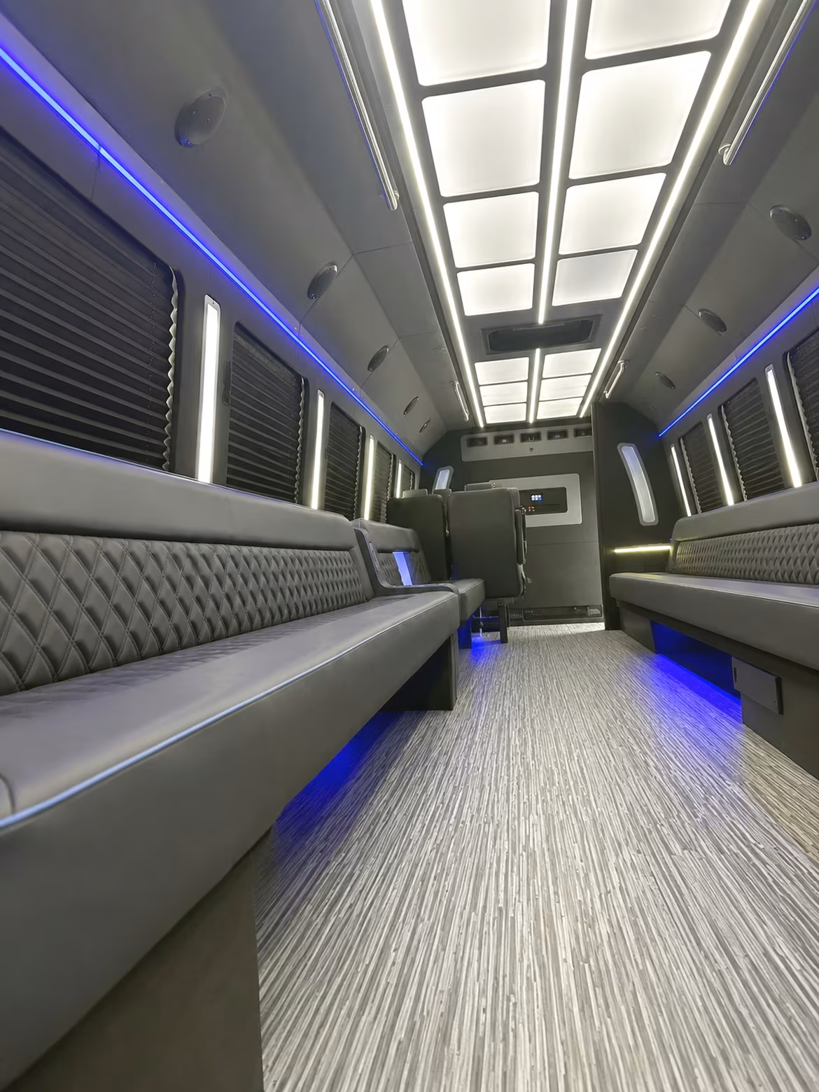 Pasadena Private Event Transportation party bus interior