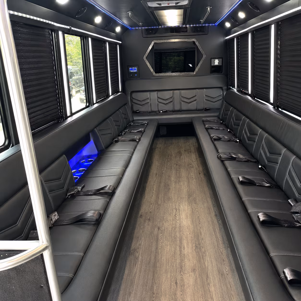 Pasadena Prom & Homecoming Transportation party bus exterior