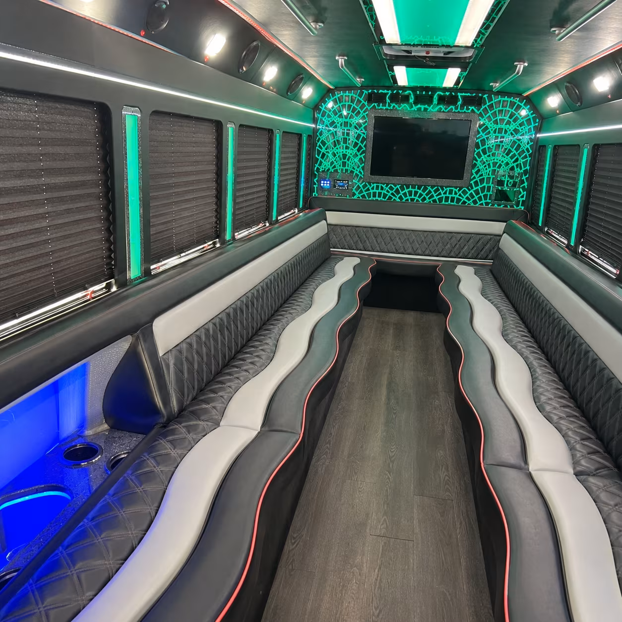 Pasadena Prom & Homecoming Transportation party bus exterior