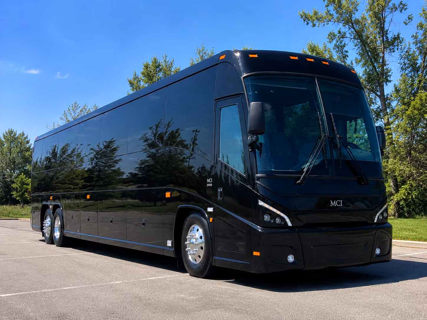 Pasadena School Event Transportation party bus exterior
