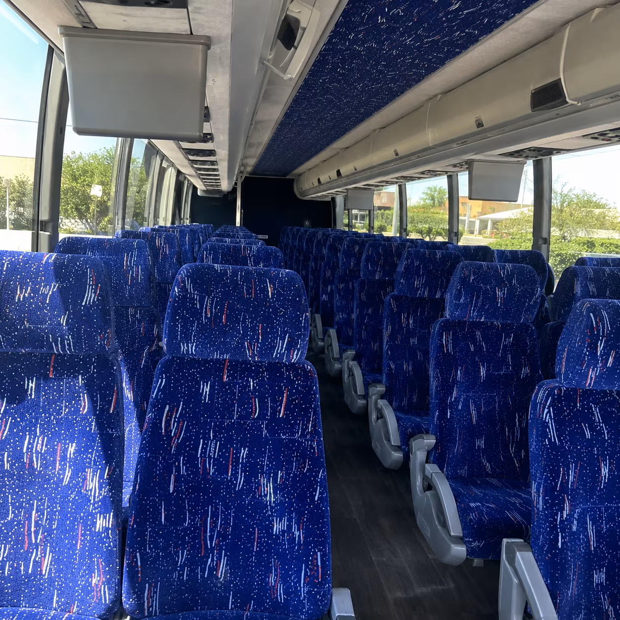 Pasadena School Event Transportation party bus exterior