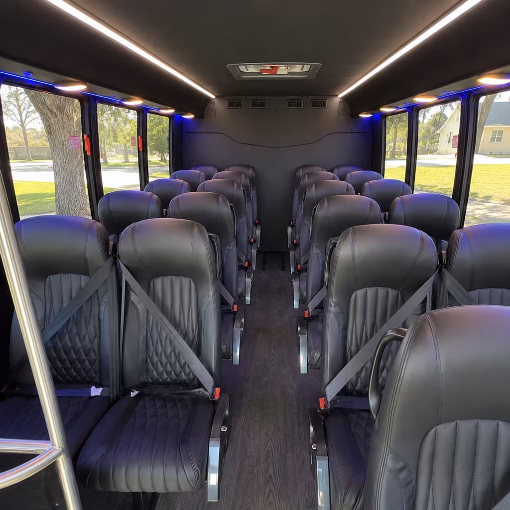 Pasadena School Event Transportation onboard seating