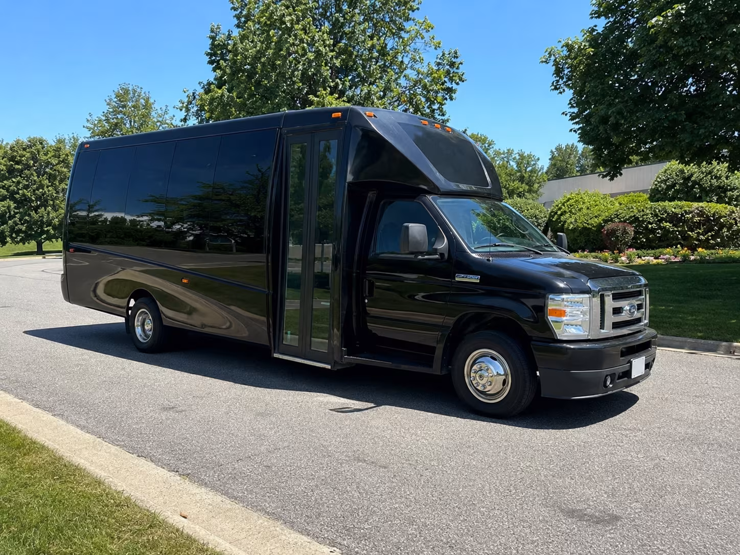 Pasadena Sporting Event Transportation party bus exterior