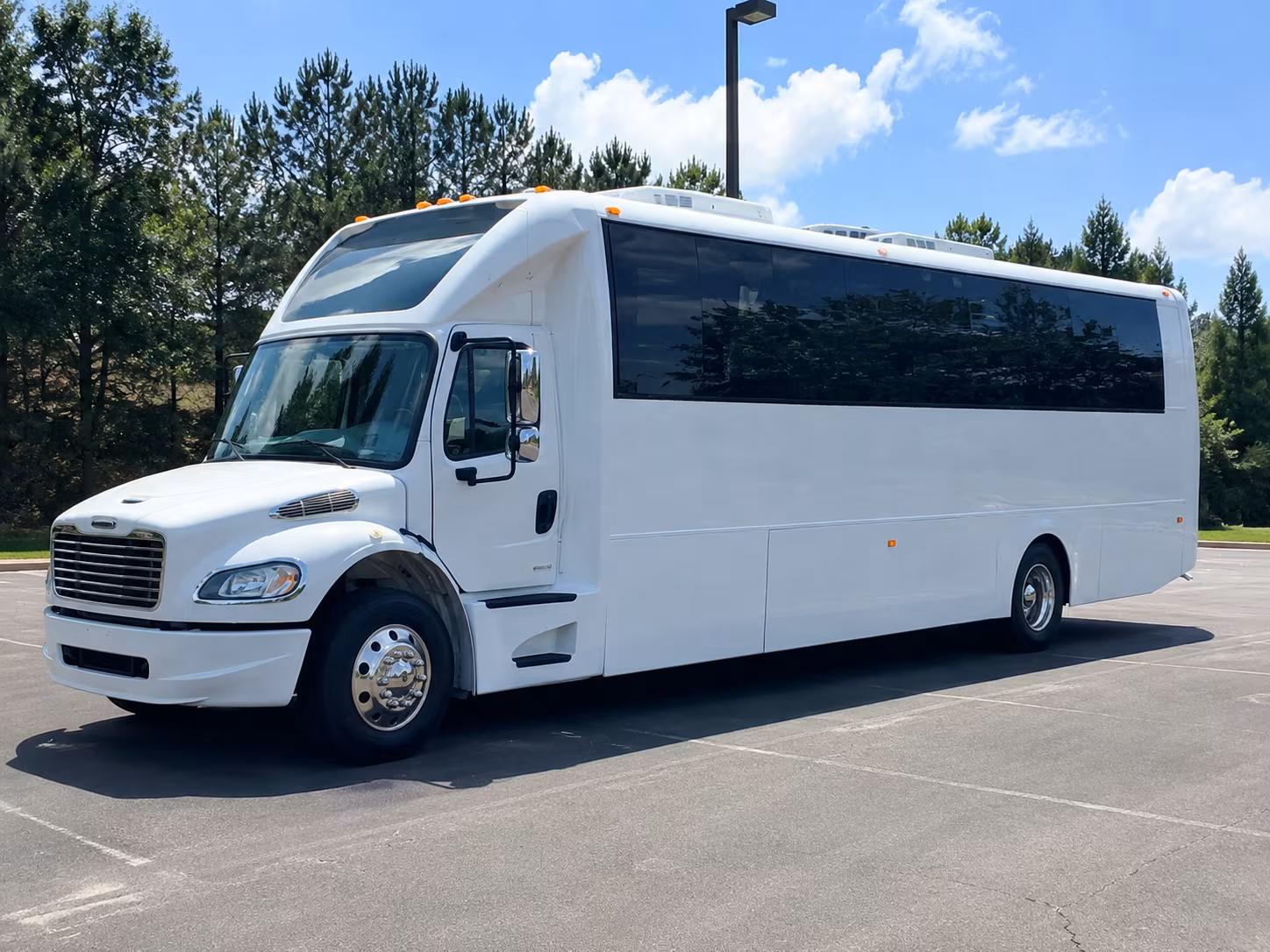Pasadena Sporting Event Transportation party bus exterior