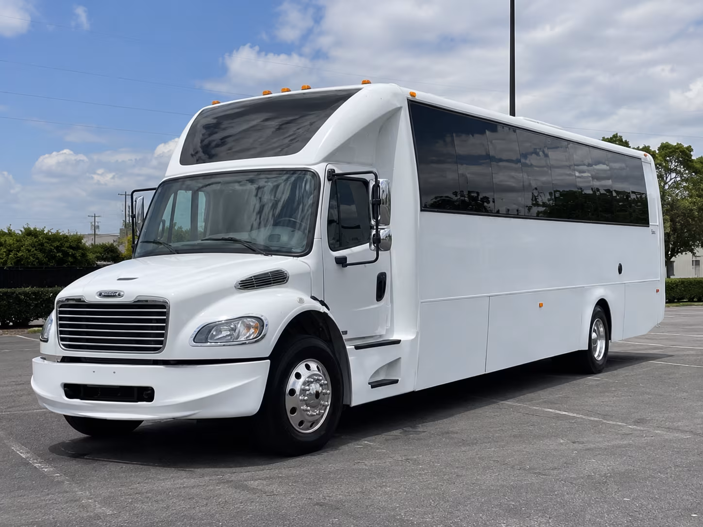 Pasadena Sporting Event Transportation party bus exterior