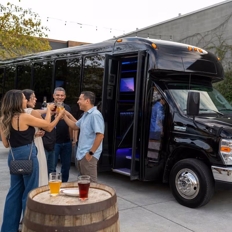 Pasadena Winery & Brewery Tour Transportation fleet vehicle